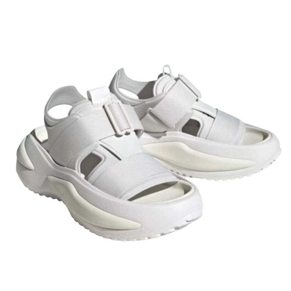 Adidas Womens Swim Mehana Adjustable Strap Cloudfoam Sandals White Size 11